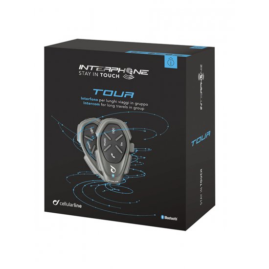 Interphone Tour Twin Bluetooth Motorcycle Headset at JTS Biker Clothing